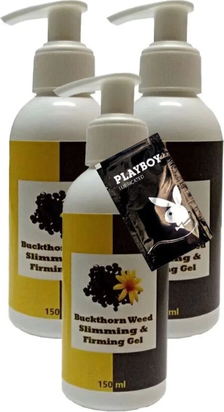 Süper Buck Thorn Weed Slimming Bakım Masaj Kremi 3X150 ml + 1 Adet Jel ile