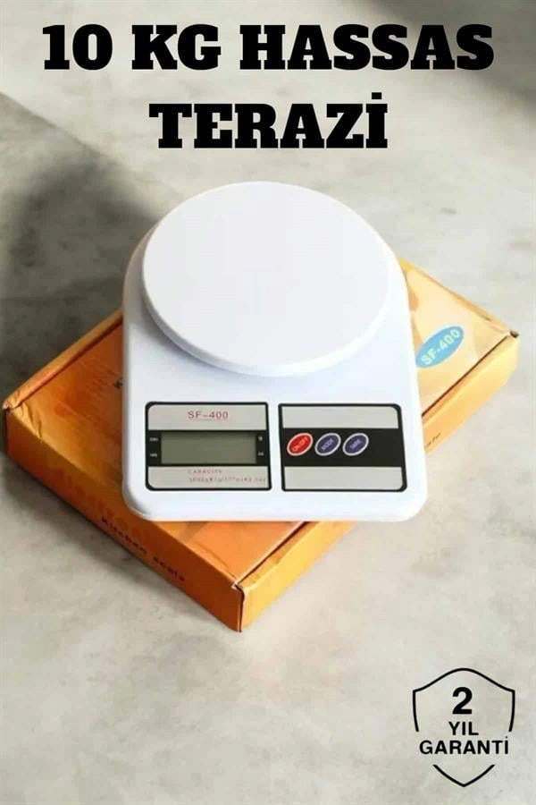 Yüksek Hassasiyetli Dijital Mutfak Tartısı 10 kg Kapasiteli