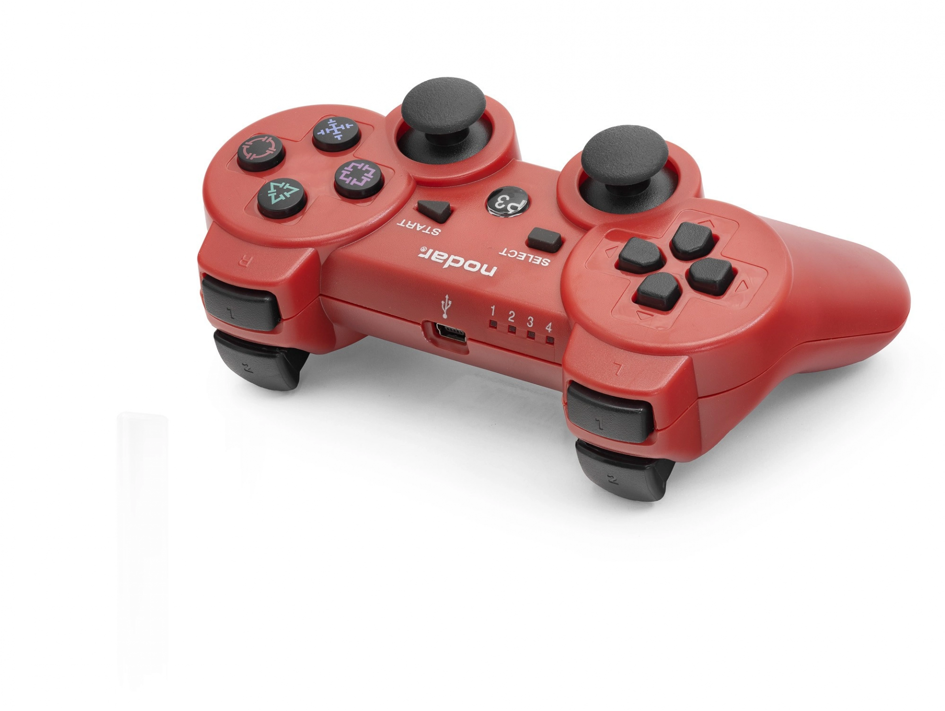 Kablosuz Bluetooth Oyun Kolu PS3 Uyumlu Kırmızı