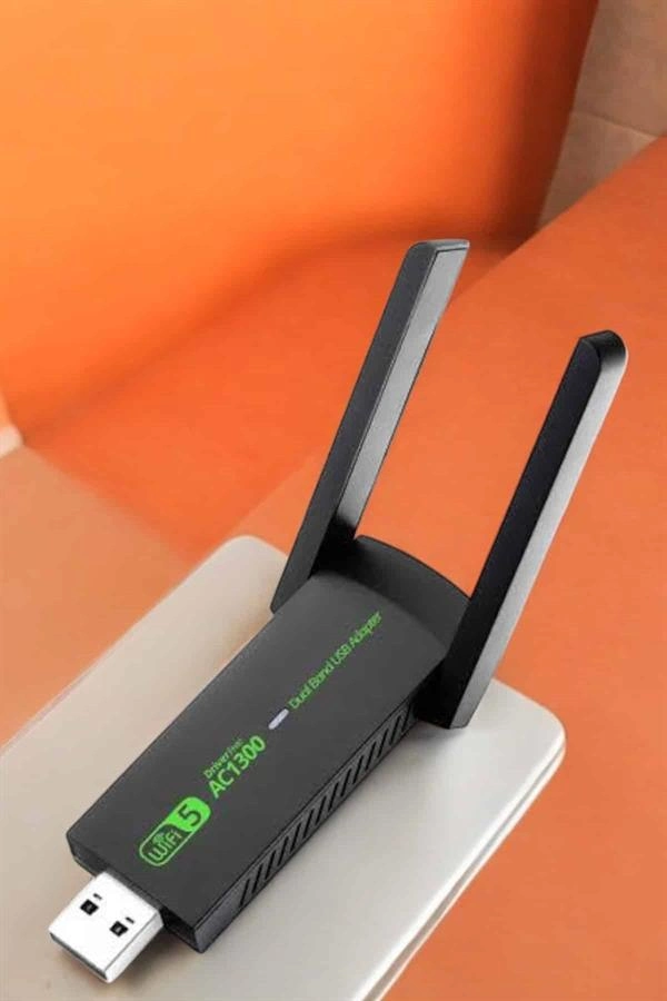 Çift Bantlı Kablosuz Wifi Adaptörü 1200 Mbps Hızında