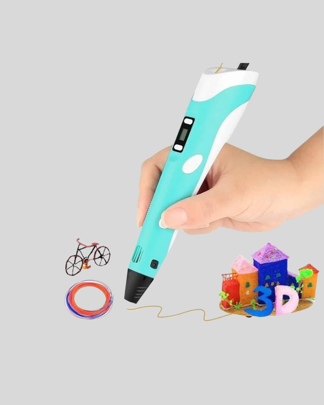 Ergonomik 3D Yazıcı Kalem ABS PLA Filament Uyumlu