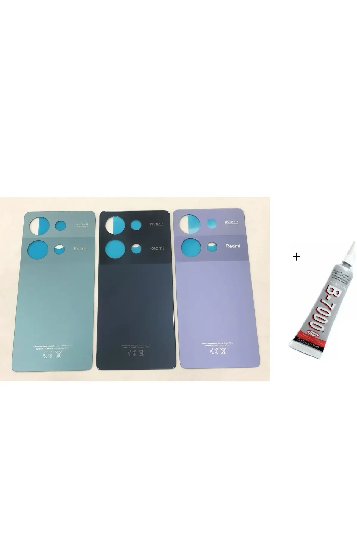 REDMİ NOTE 13 PRO 4G Uyumlu Arka Batarya Pil Kapağı SİYAH