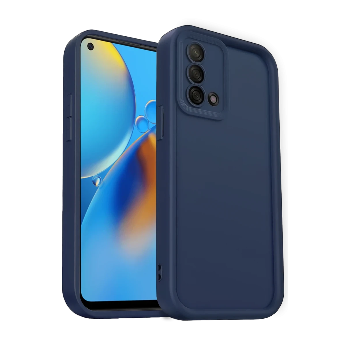 Oppo A74 4G Kılıf Viera Silikon - Lacivert