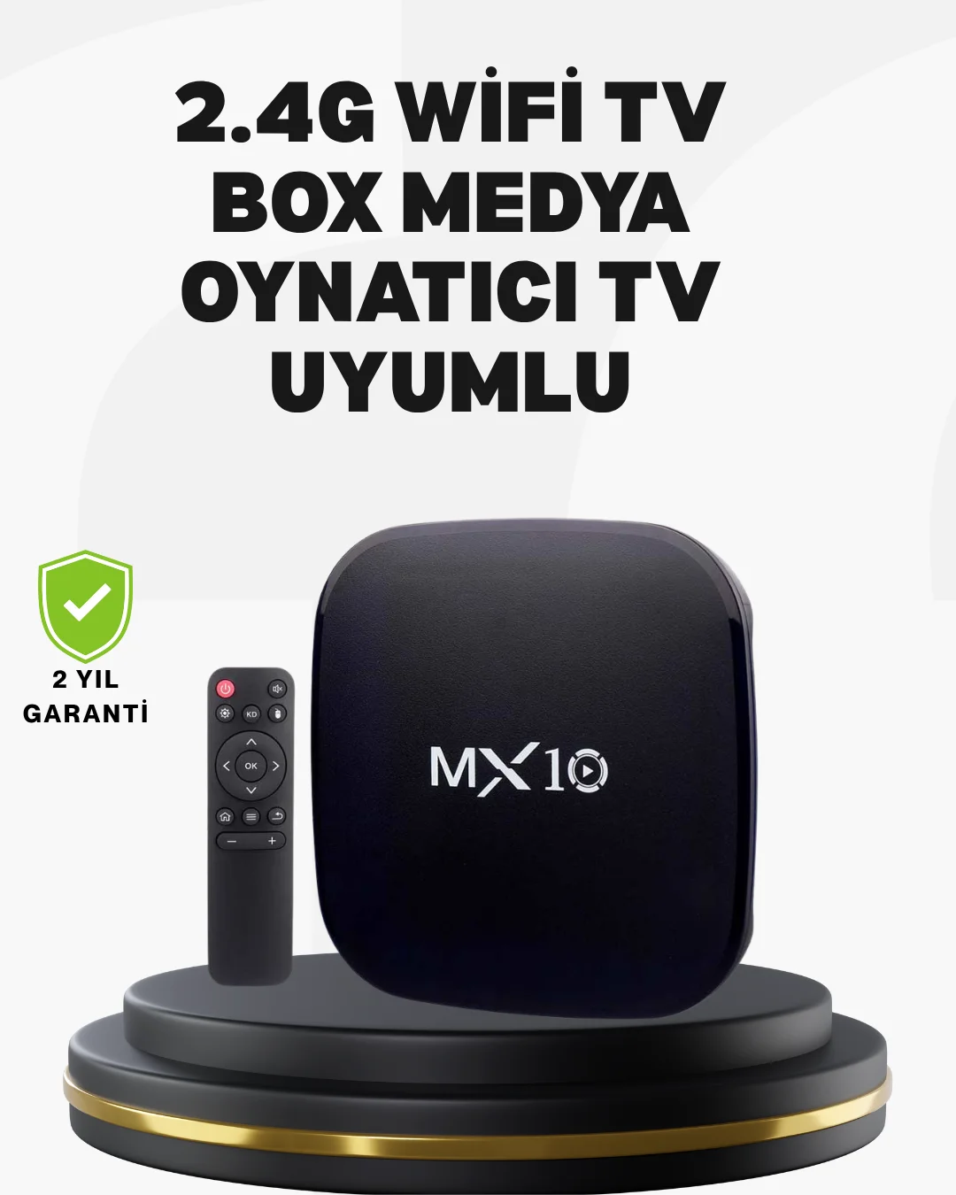 Android Tabanlı Akıllı Medya Oynatıcı – 4 Çekirdekli İşlemci, Ekran Yansıtmalı