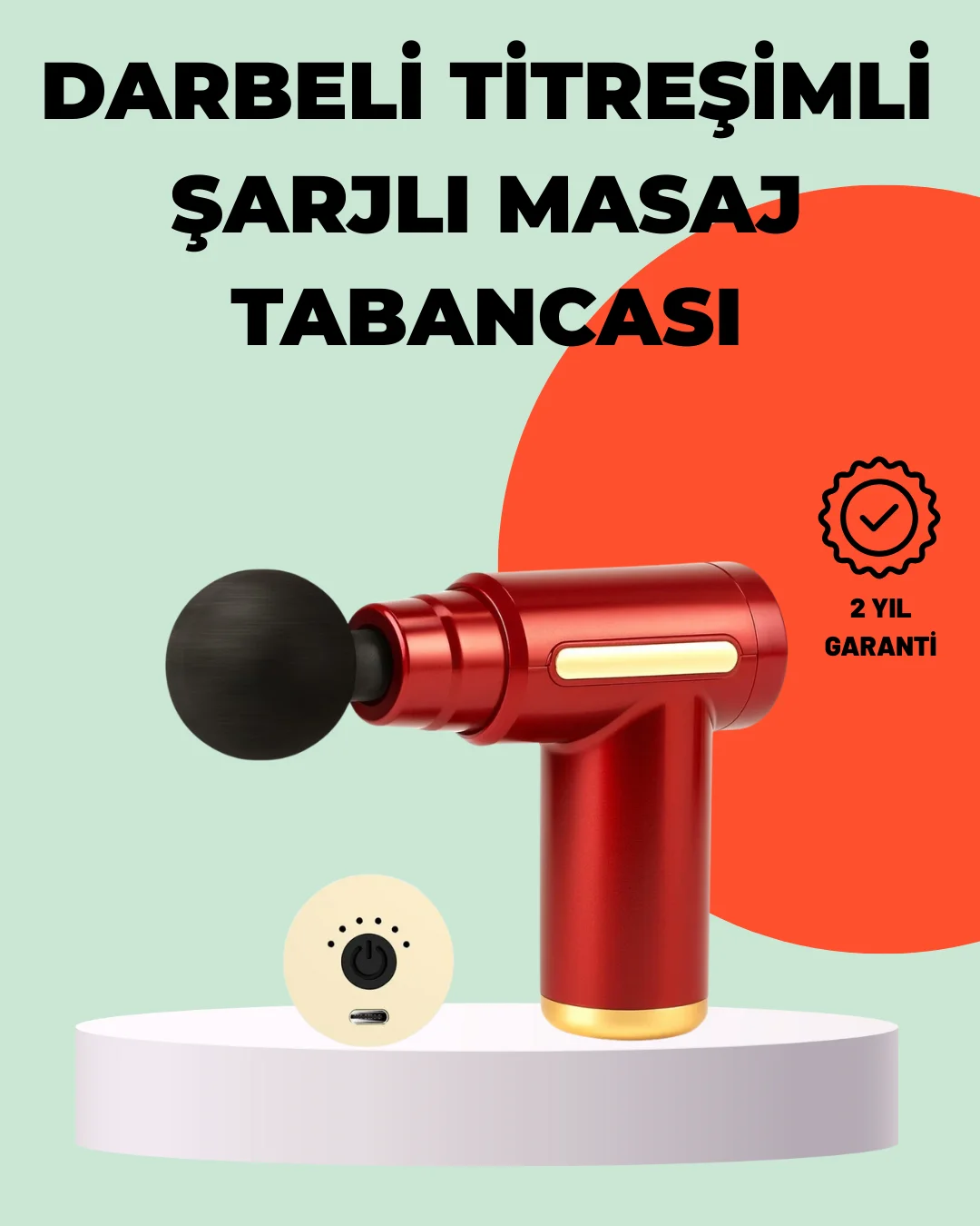 Titreşimli Kas Masaj Aleti 6 Kademe Güçlü Masaj Deneyimi