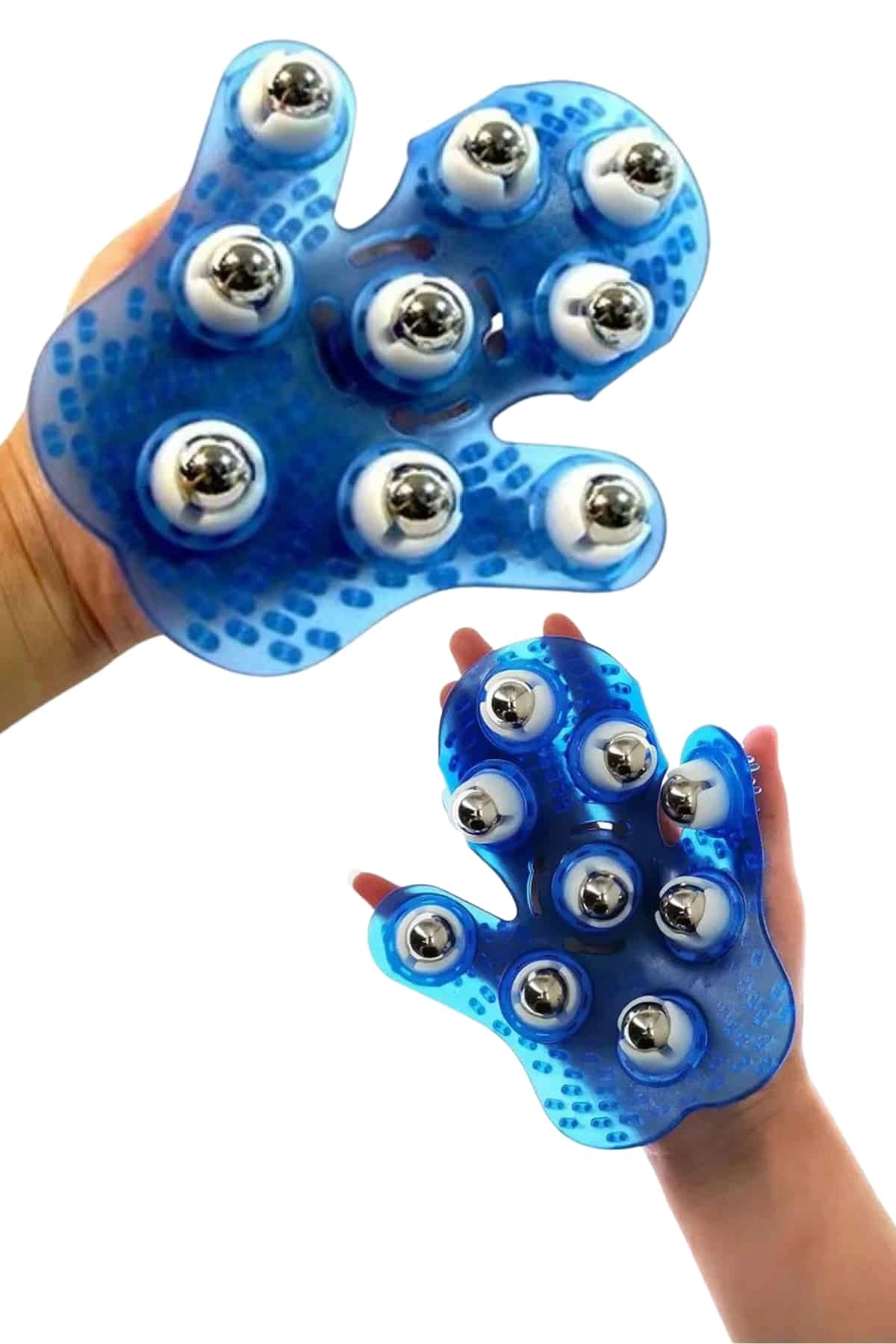 Ergonomik Masaj Eldiveni 9 Bilyeli Tam Vücut Kullanımı