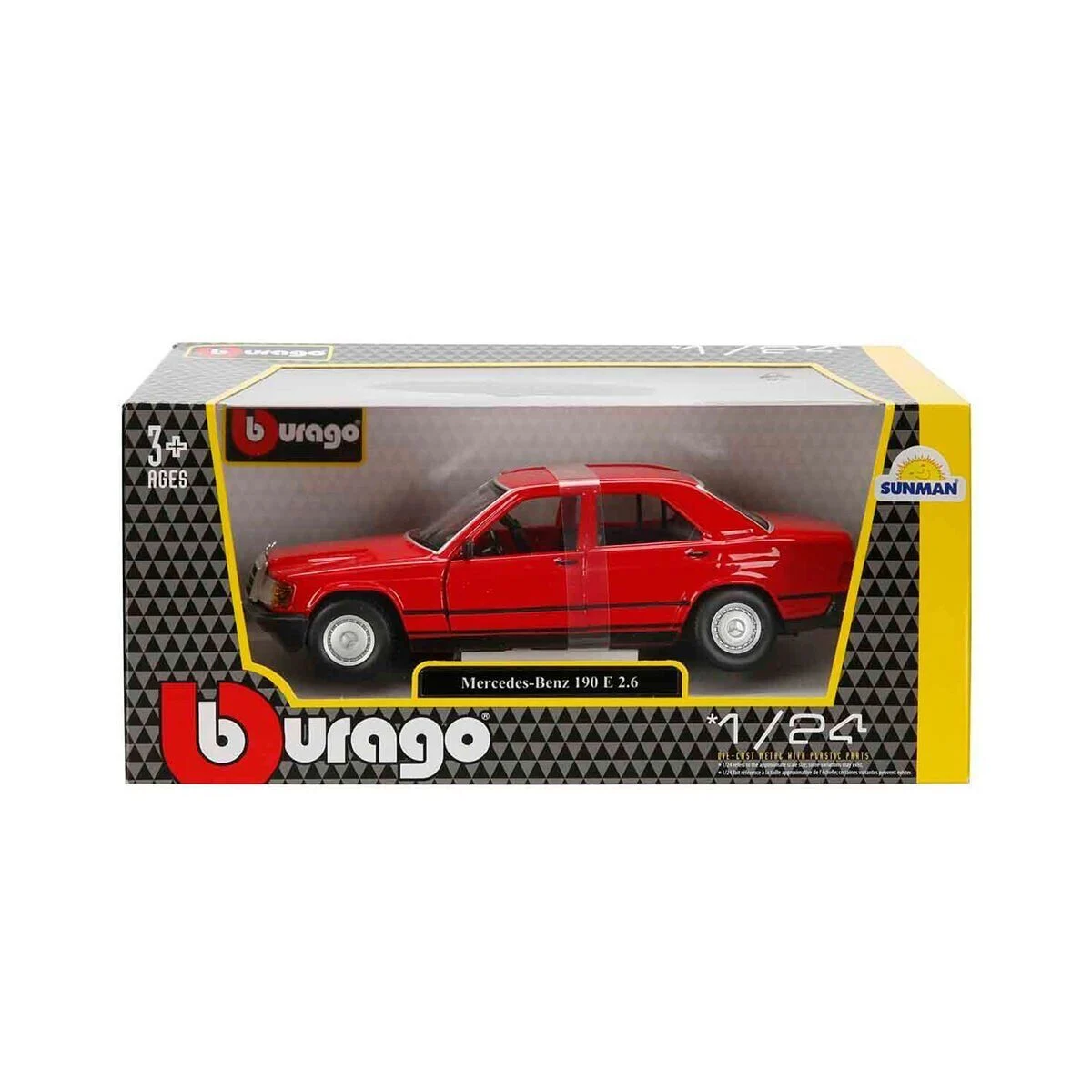 1021103 1:24 Mercedes Benz 1987 190 E Model Araba