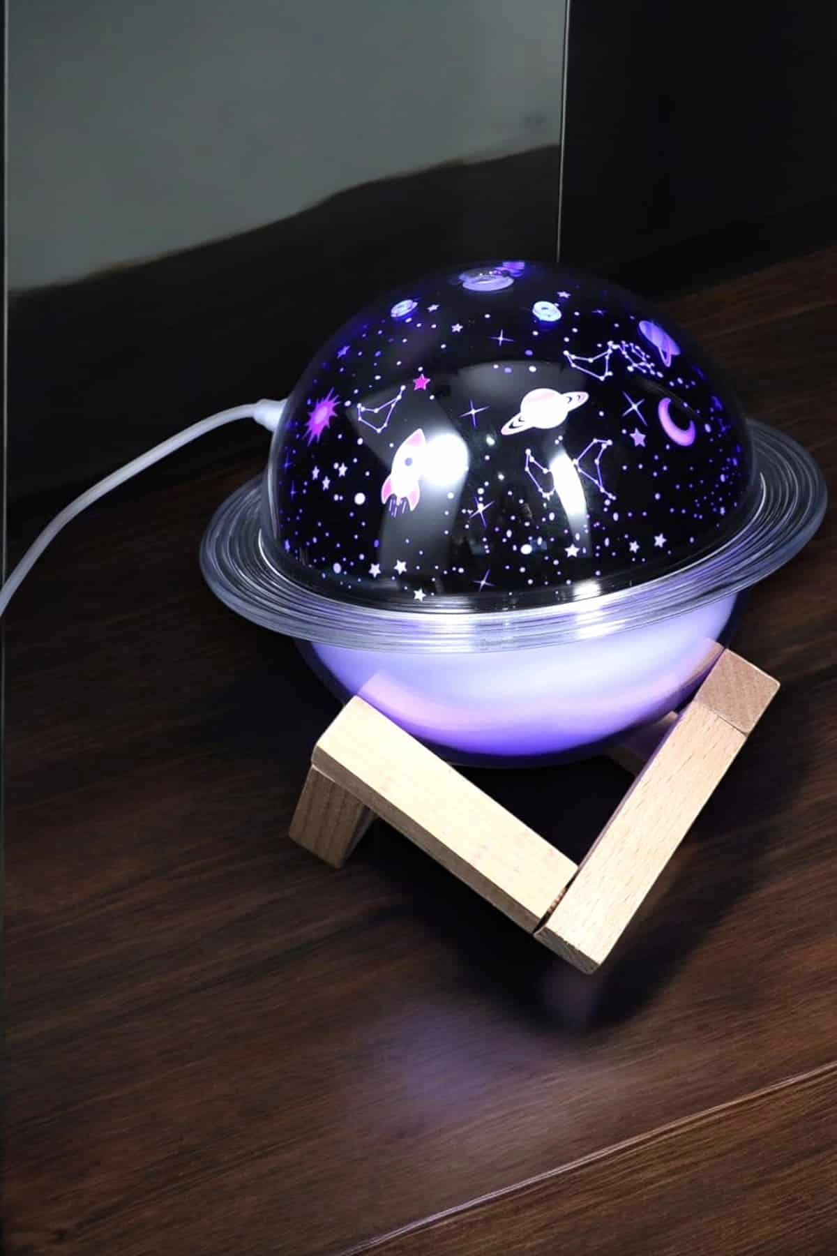 Estetik Gece Lambası ve Hava Nemlendirici USB Projeksiyon