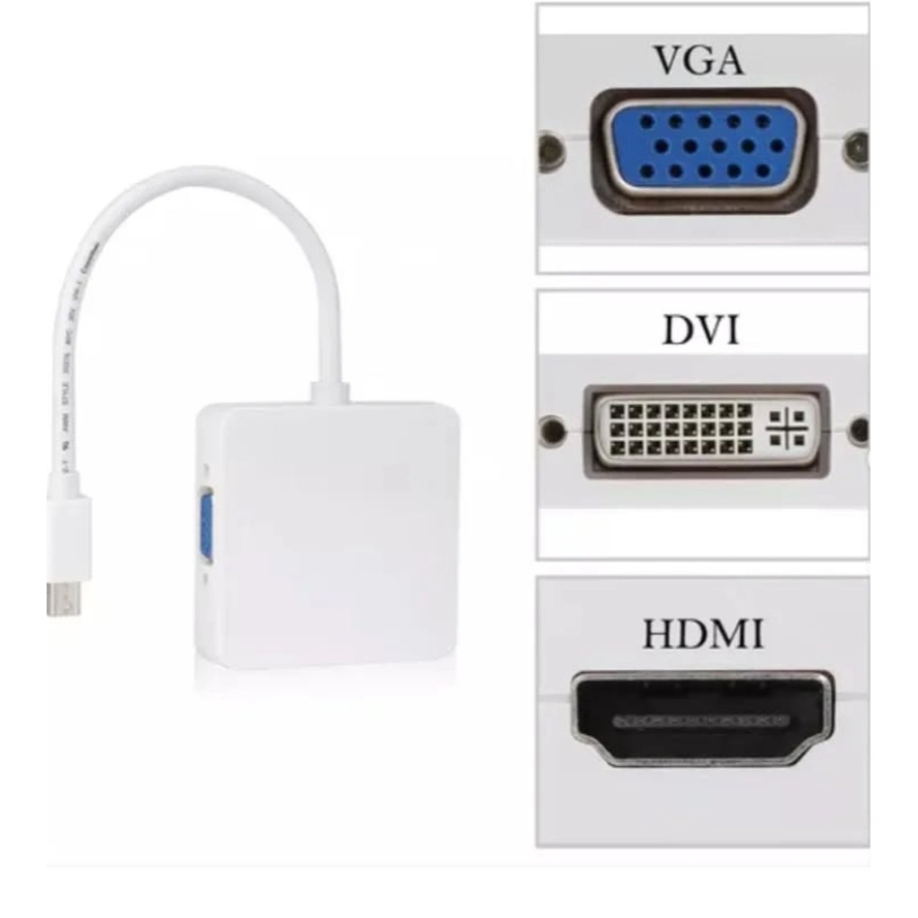 Kompakt Mini DP Çevirici HDMI VGA DisplayPort 1 Adet