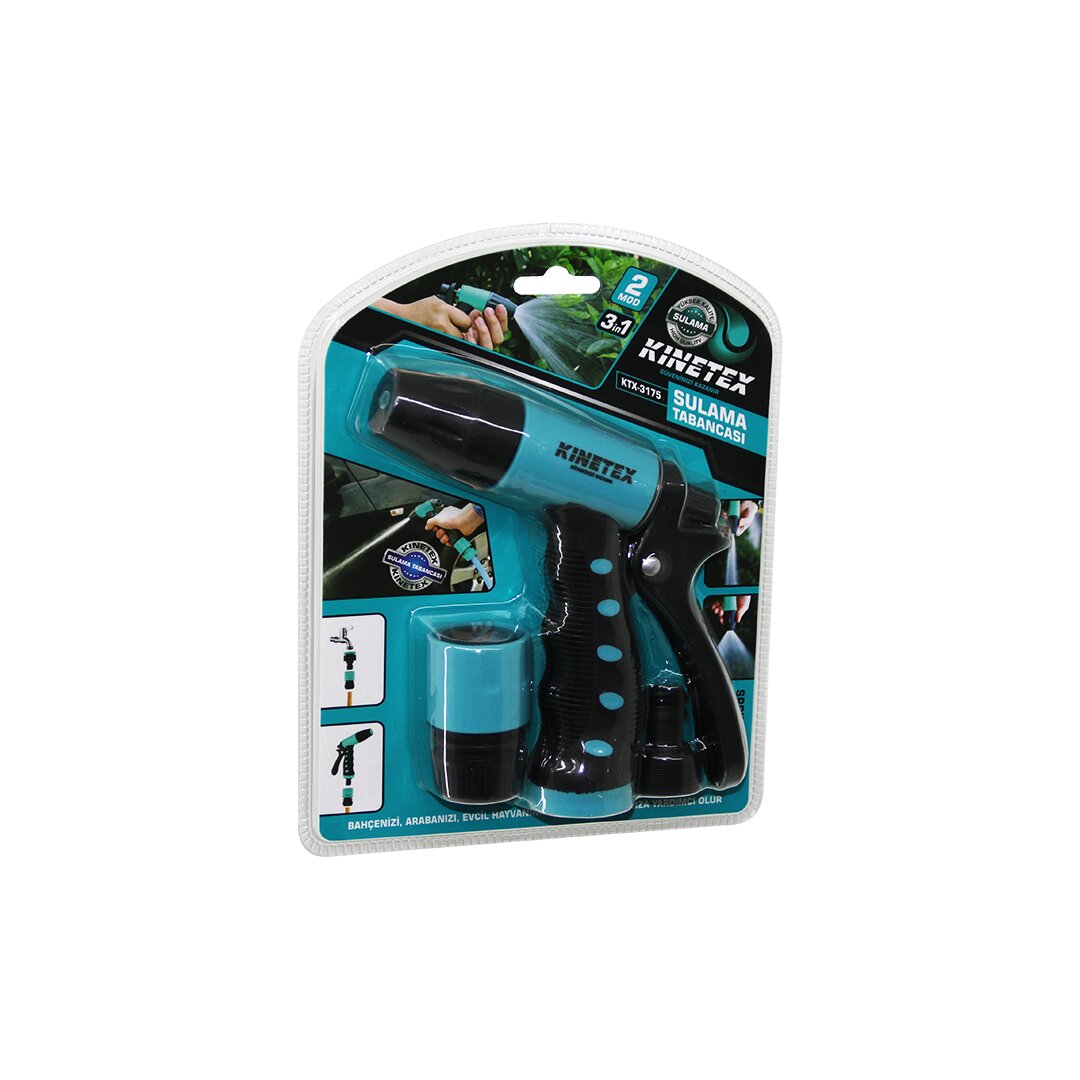 3IN1 - 2 Mod Sulama Tabanca Seti 1 - Tabanca - 2 - Bağlantı Aparatı