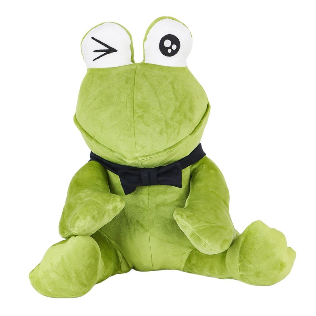 1430 Peluş Papyonlu Oturan Yeşil Kurbağa -My Friend Toys