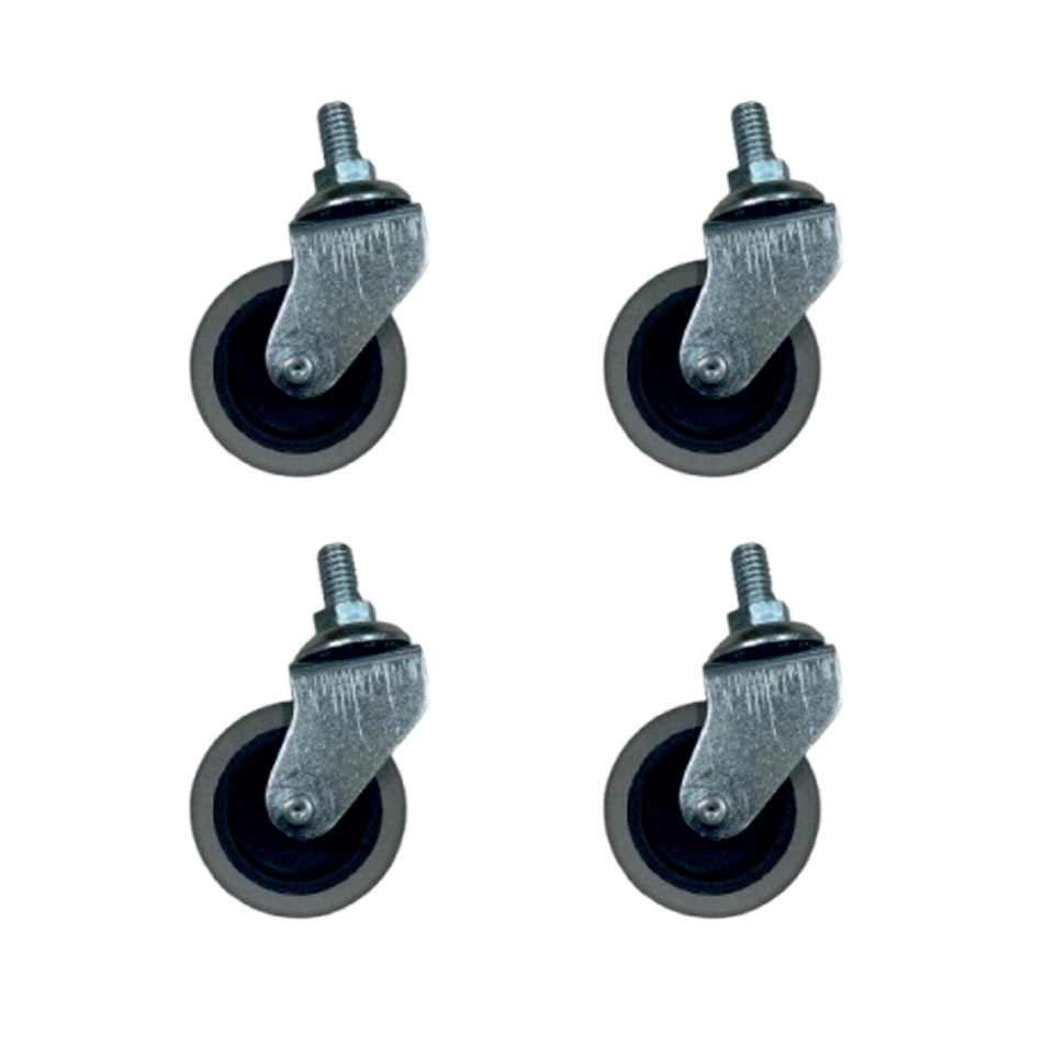Bilyalı Teker 20x50 Gri 4 Adet - Furç Vidalı
