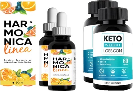 Harmonica Linea 30 ml Damla 2 Adet + Keto Weight Loss 60LIK 2 Adet