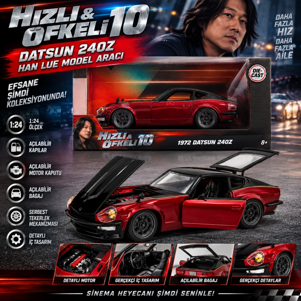 Datsun 240Z Han Lue 10 Adet Set