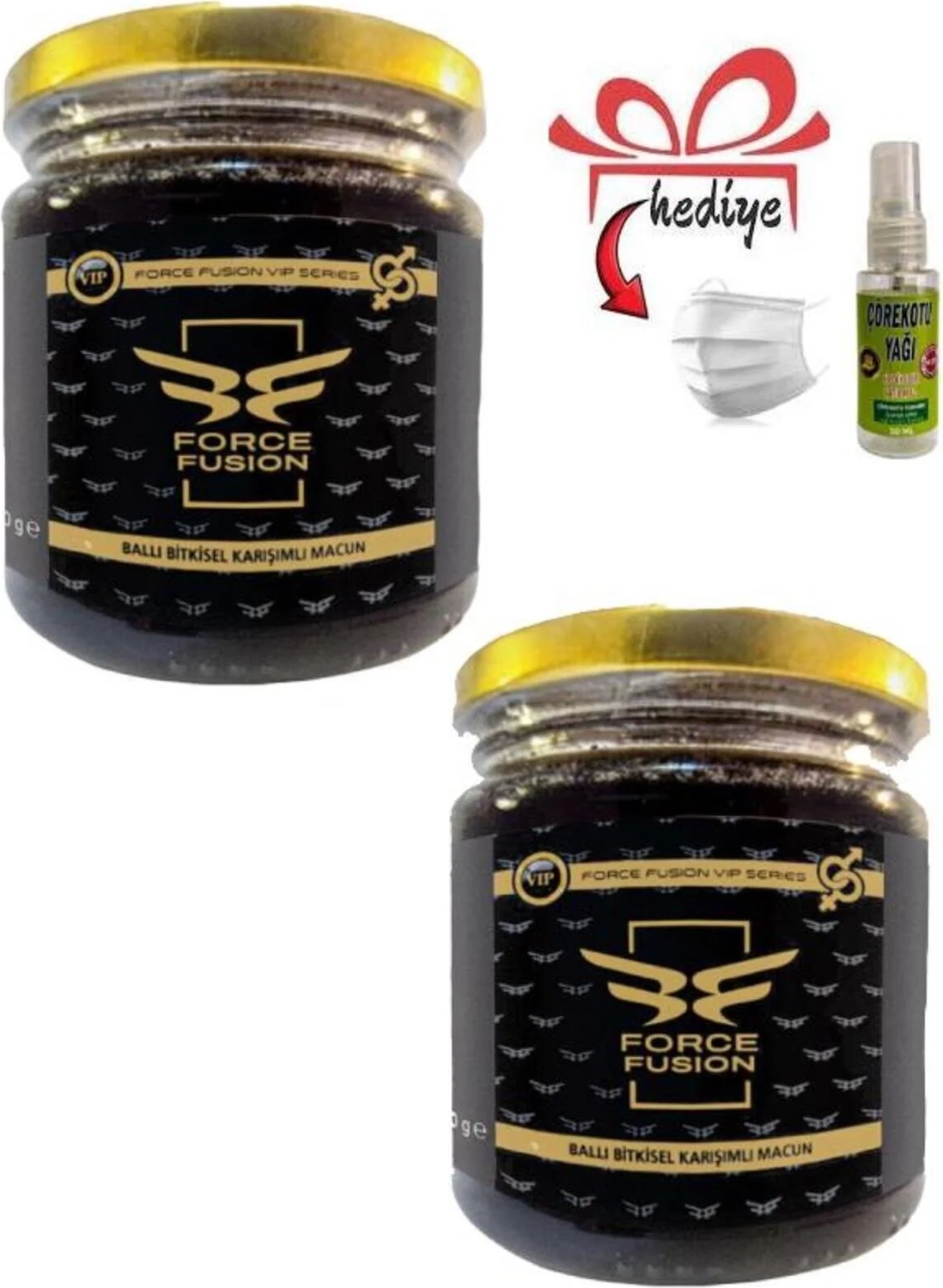 Force Fusion Erkek Özel Dstklyci 240 gr x 2 Adet + Çörek Otu Yağı