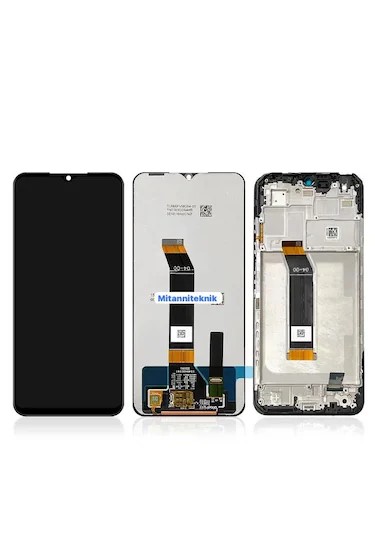 Redmi Note 11R Uyumlu Dokunmatik ekran Çıtalı (Siyah)