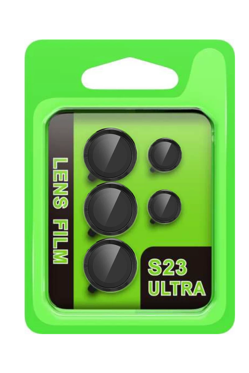 Samsung Galaxy S23 Ultra Uyumlu Raze Metal Kamera Lens - Siyah