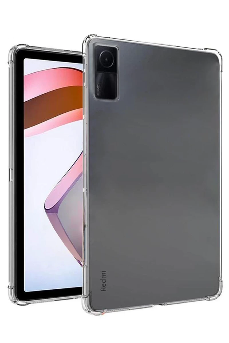 Xiaomi Redmi Pad SE Uyumlu Kılıf Anti Shock Tablet Silikon - Şeffaf