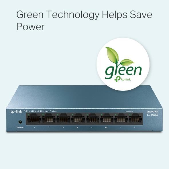 LS108G 8 PORT GIGABIT METAL KASA SWITCH