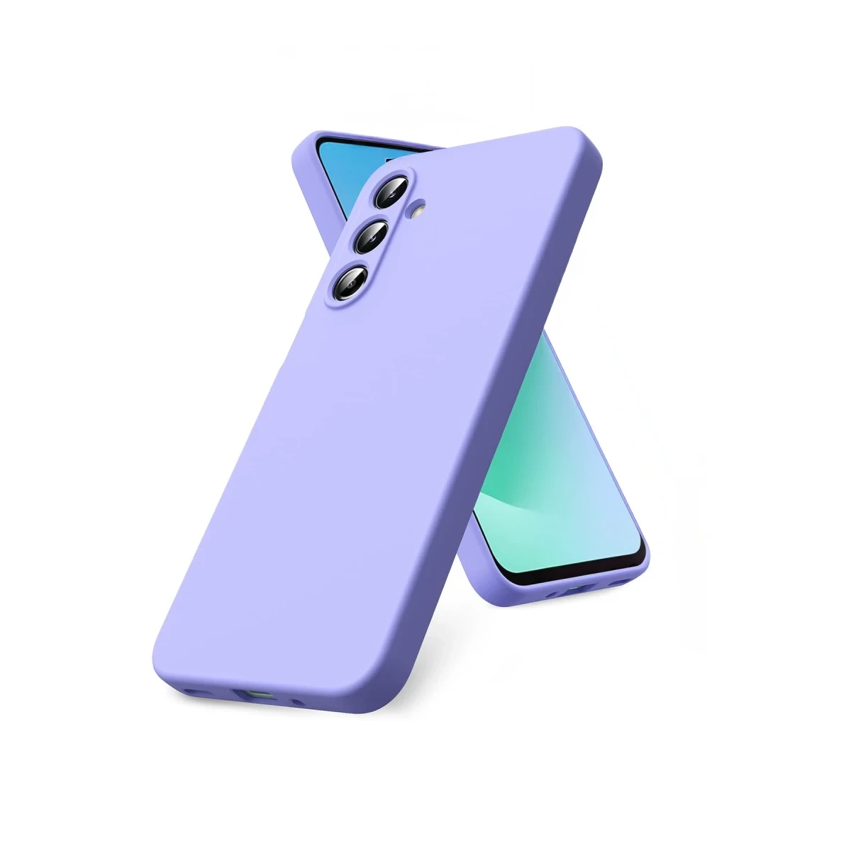 Samsung Galaxy S25 FE Nano içi Kadife Silikon - Lila