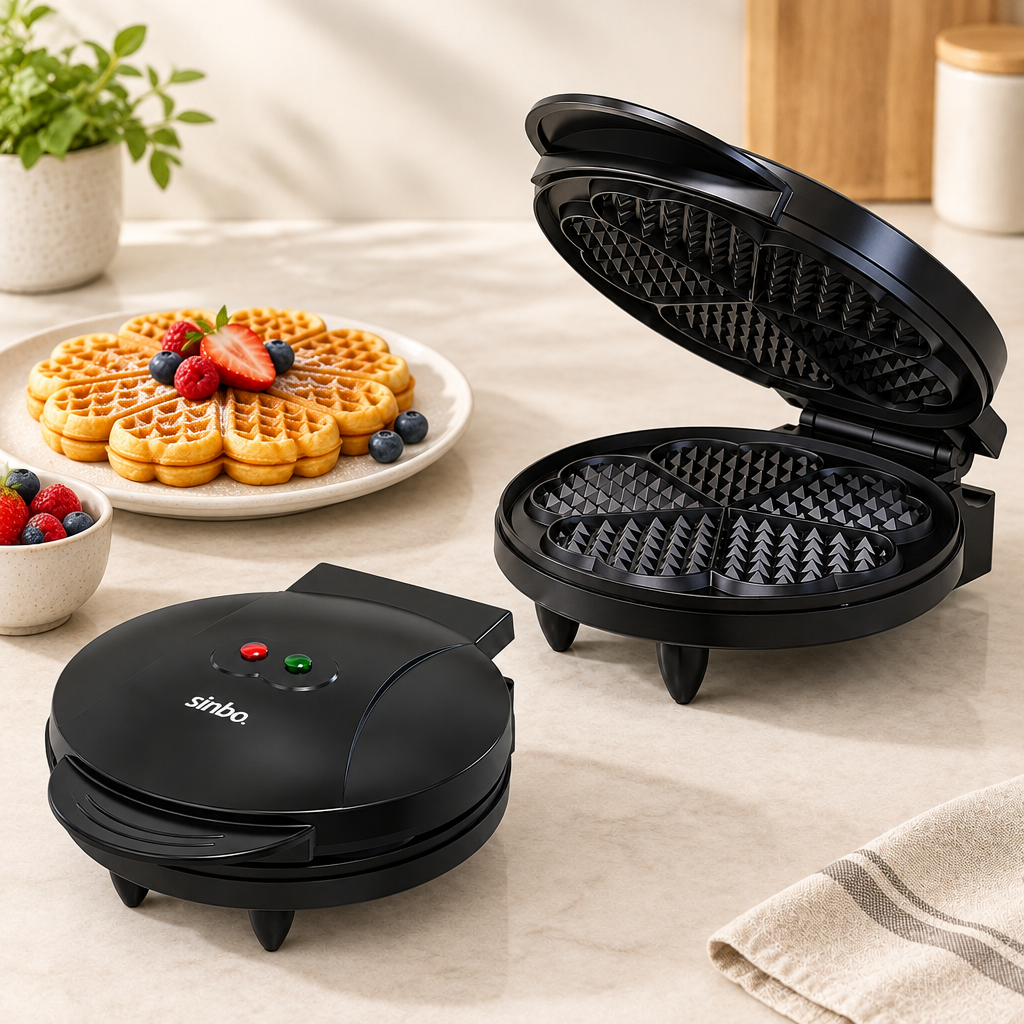 Döküm Belçika Waffle Makinesi 850W