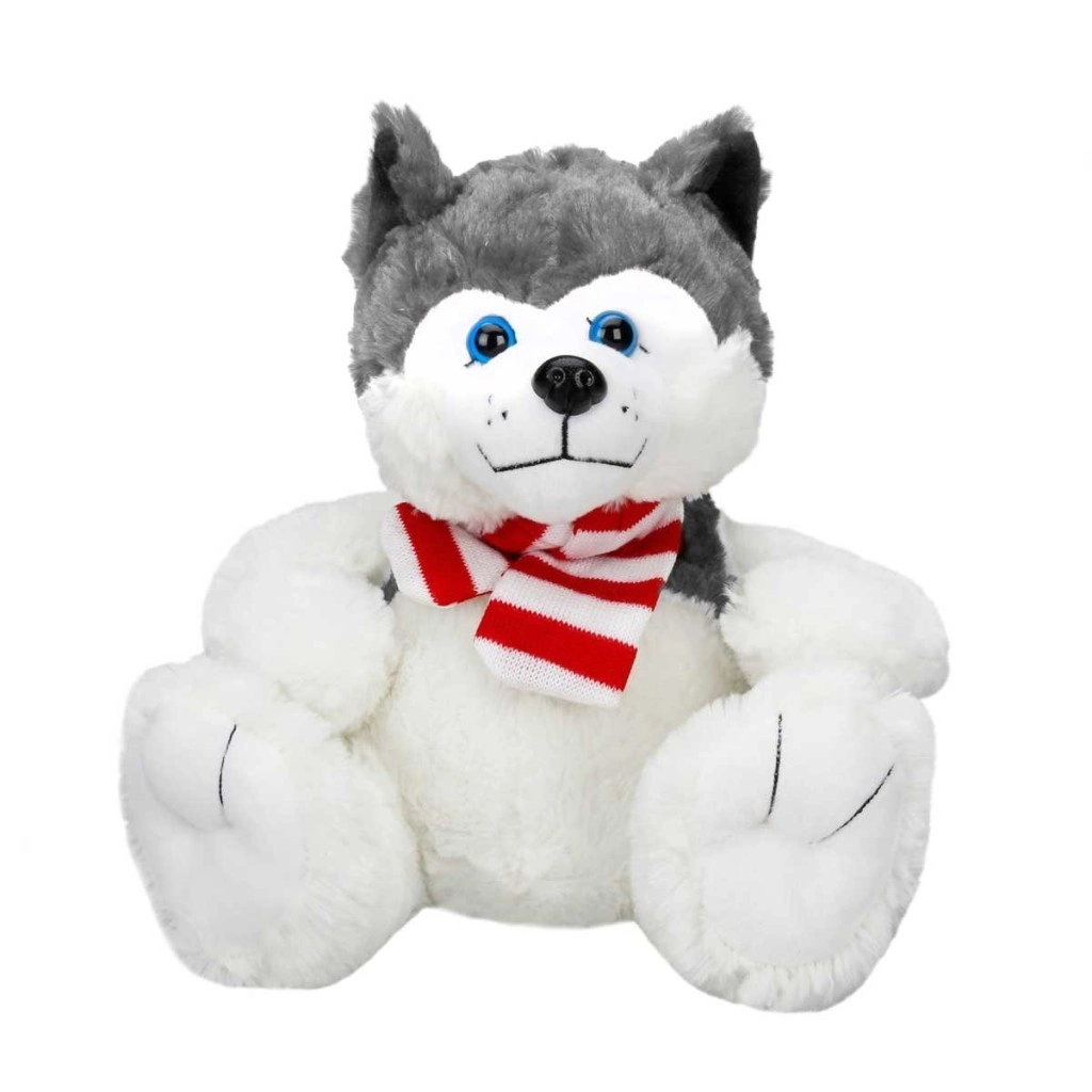 Sevimli Husky Atkılı Köpek 30 cm Boyutunda