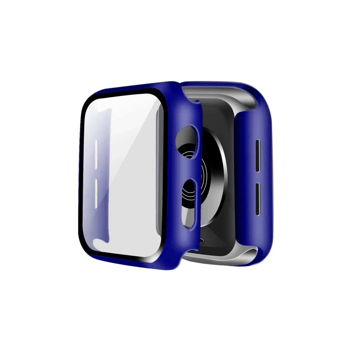 Apple Watch 40mm Camlı Kasa Ekran Koruyucu - Lacivert