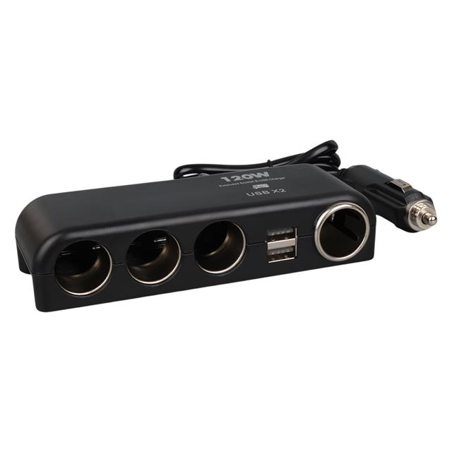 Olesson 1525 12-24V Çift USB’LI 120W 80cm Kablolu 4’LÜ Araç Çakmak Çoklayıcı