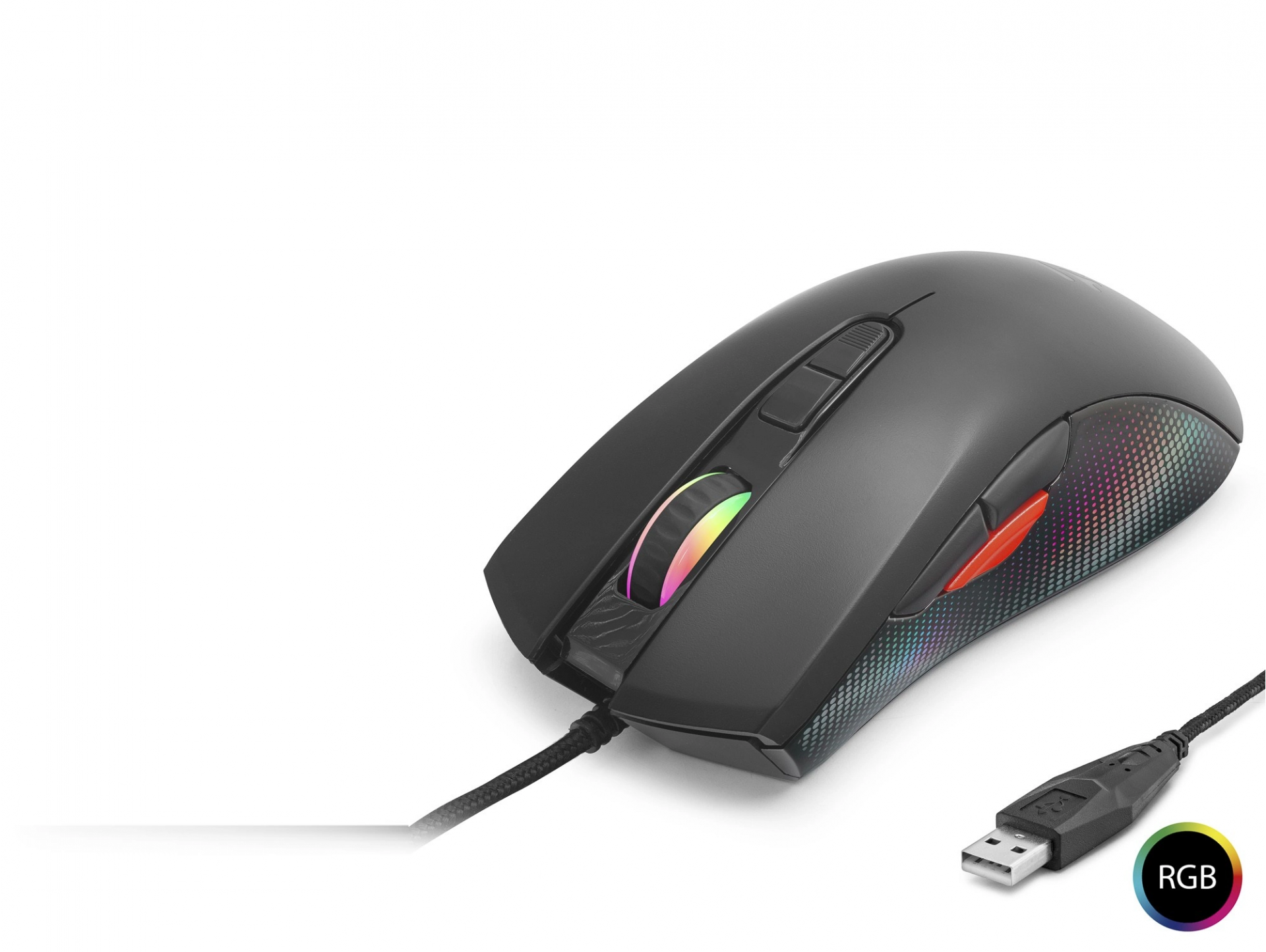 Ergonomik RGB Oyun Mouse 7200 Dpi 8 Tuş Siyah