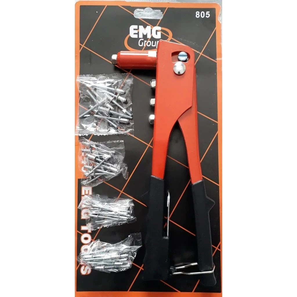 Perçin Aleti 4 Başlı Değiştirilebilir Uçlar 24 cm