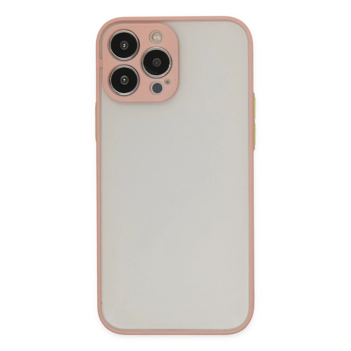 Apple iPhone 13 Pro Max Kılıf Montreal Silikon Kapak - Pembe
