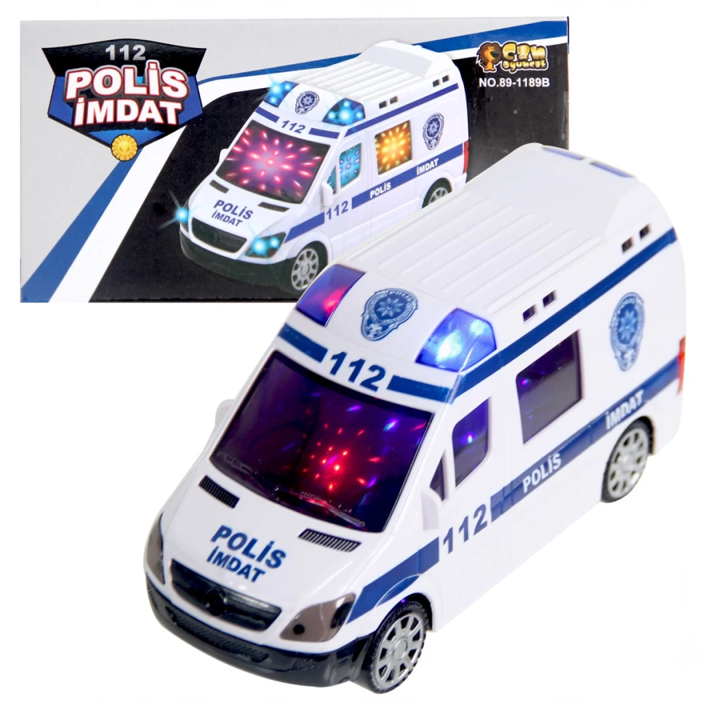 3D Işıklı Sesli Polis Aracı 112