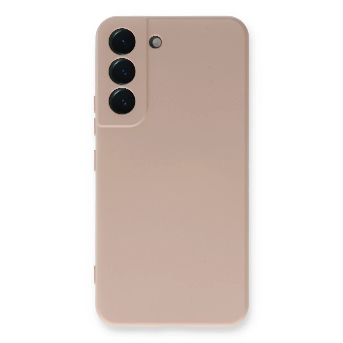 Samsung Galaxy S23 Plus Kılıf Nano içi Kadife Silikon - Pudra