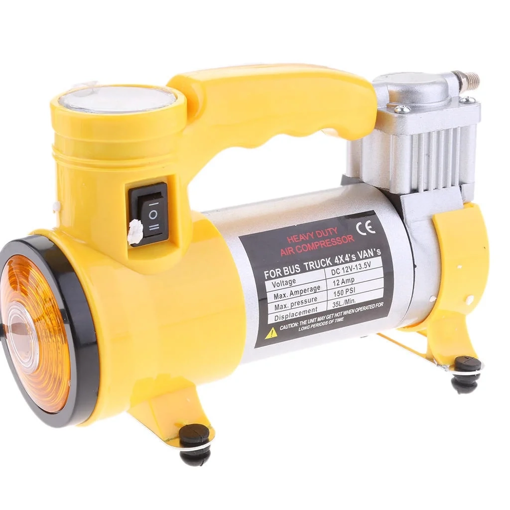 Hafif Taşınabilir Araba Lastik Şişirme Pompası 150 PSI