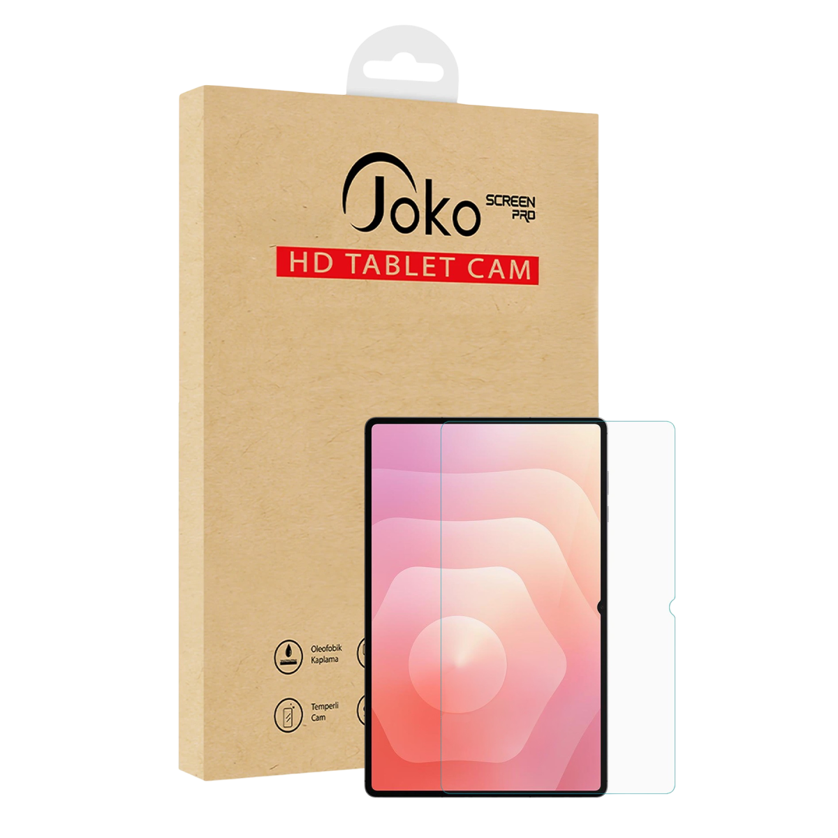 Joko Samsung Galaxy X610 Tab S9 FE Plus 12.4 2in1 HD Tablet Cam Ekran Koruyucu - Şeffaf