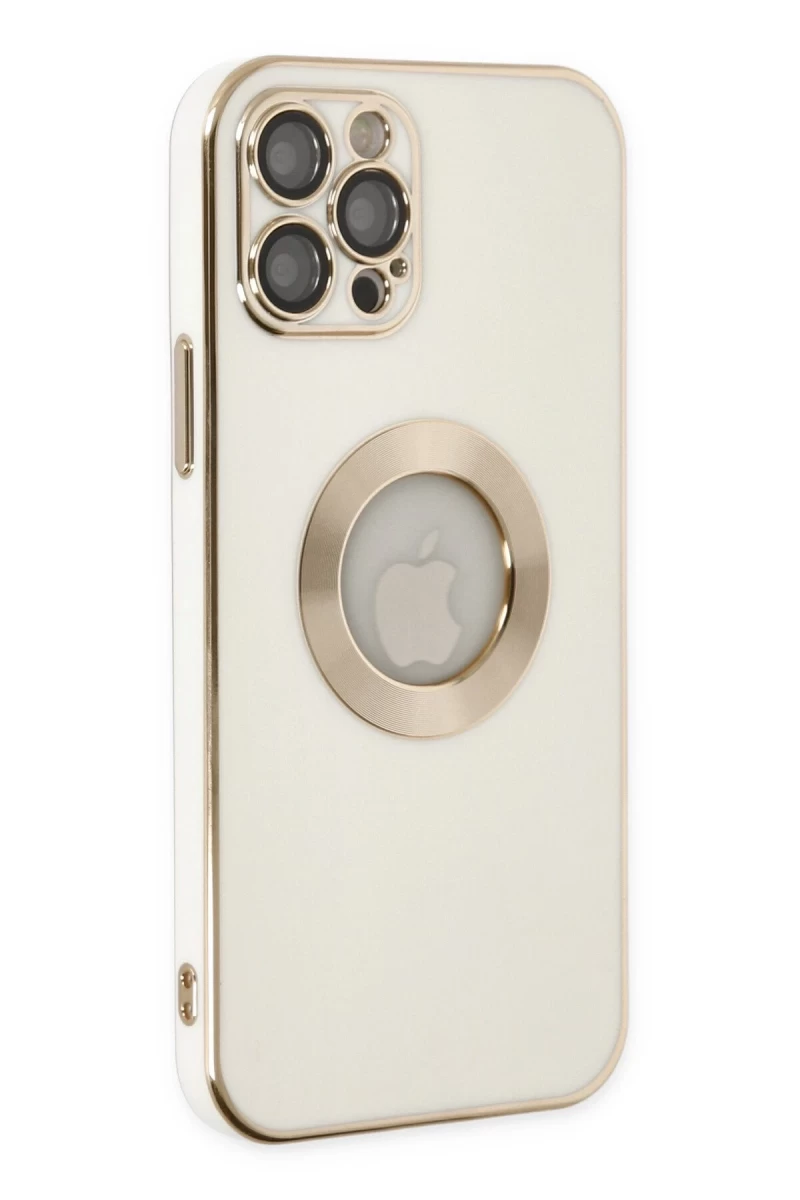Apple iPhone 12 Pro Uyumlu Kılıf Store Silikon - Beyaz