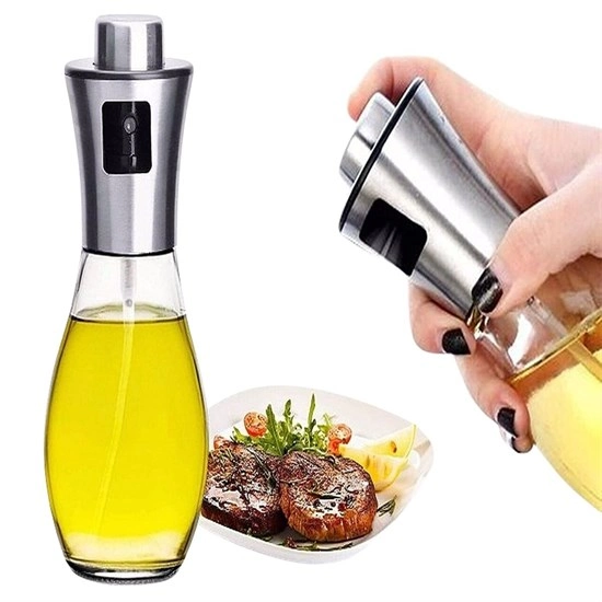Çok Amaçlı Spreyli Sızdırmaz Cam Şişe Yağdanlık Limon Sirke Sos Püskür