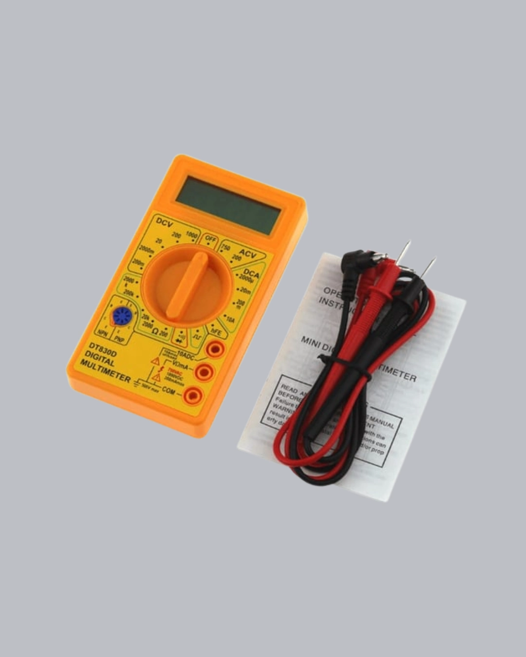 Dijital Multimetre 10 Amper AC DC Ölçüm Aleti