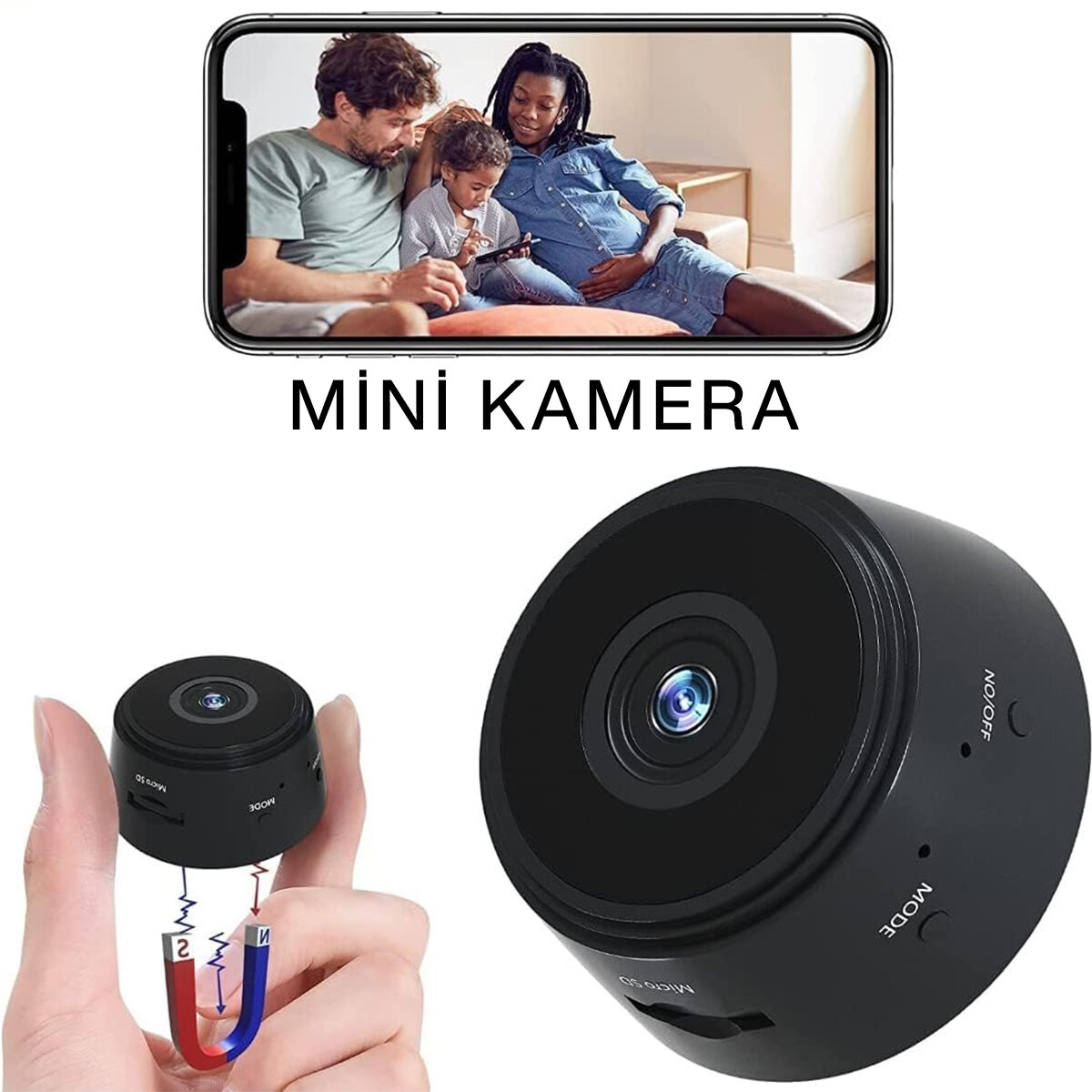 Hd Mini Kamera Şarjlı HS-315