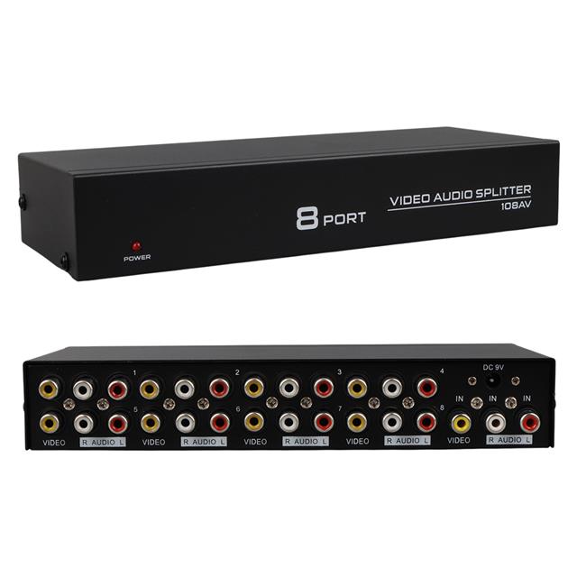 PM-4832 8 Port Video Stereo Audio Dağıtıcı Çoğaltıcı 1024X768-85HZ
