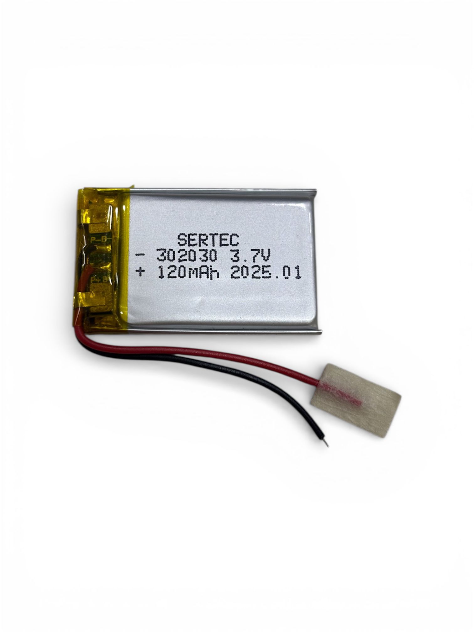 302030 3.7V 120 MAh Li-Polymer Pil (Devreli/1.5A)