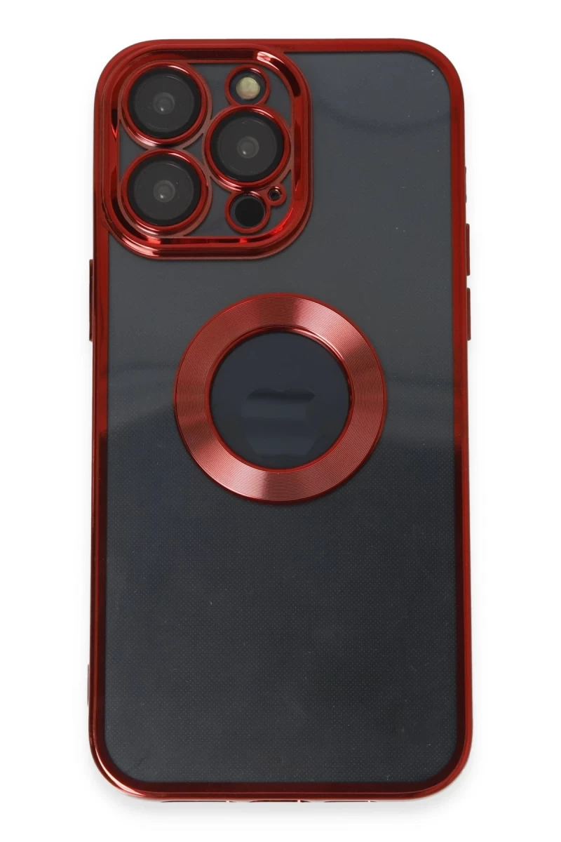 Apple iPhone 14 Pro Uyumlu Kılıf Slot Silikon - Kırmızı