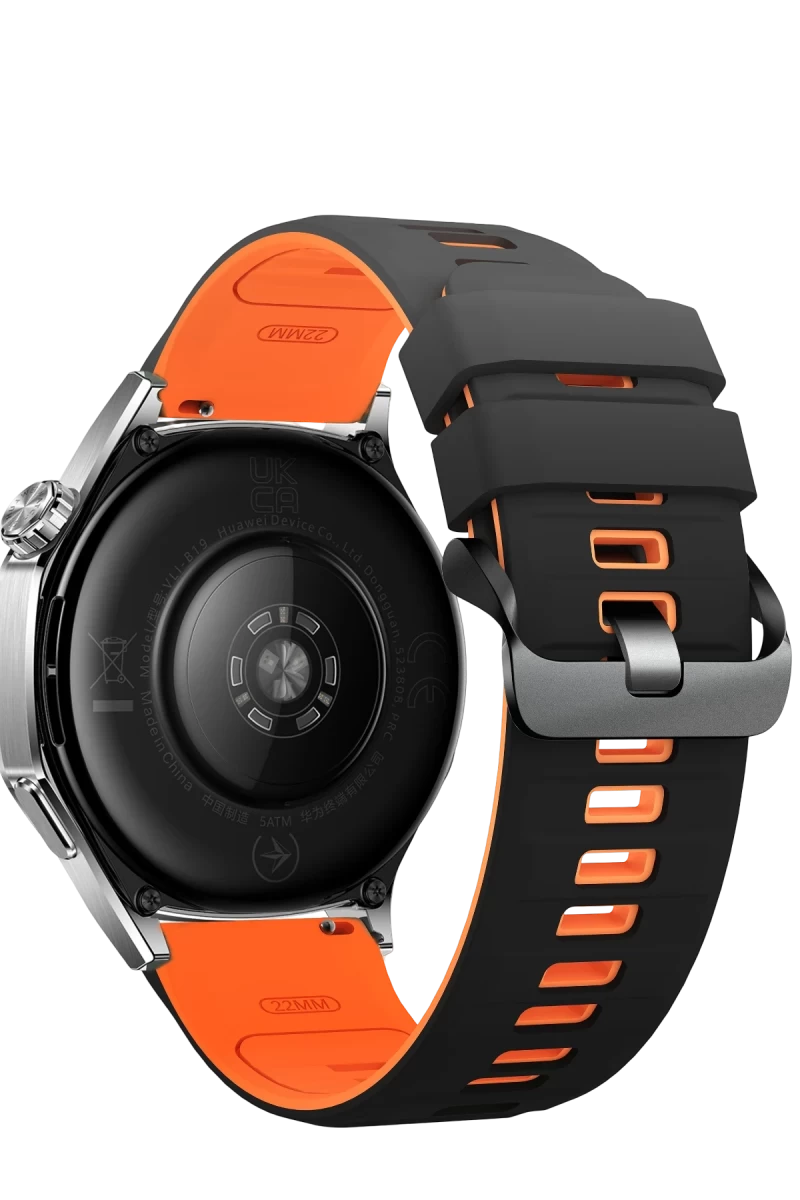 Apple Watch Ultra 49mm Uyumlu Minoc Kordon - Siyah-Turuncu
