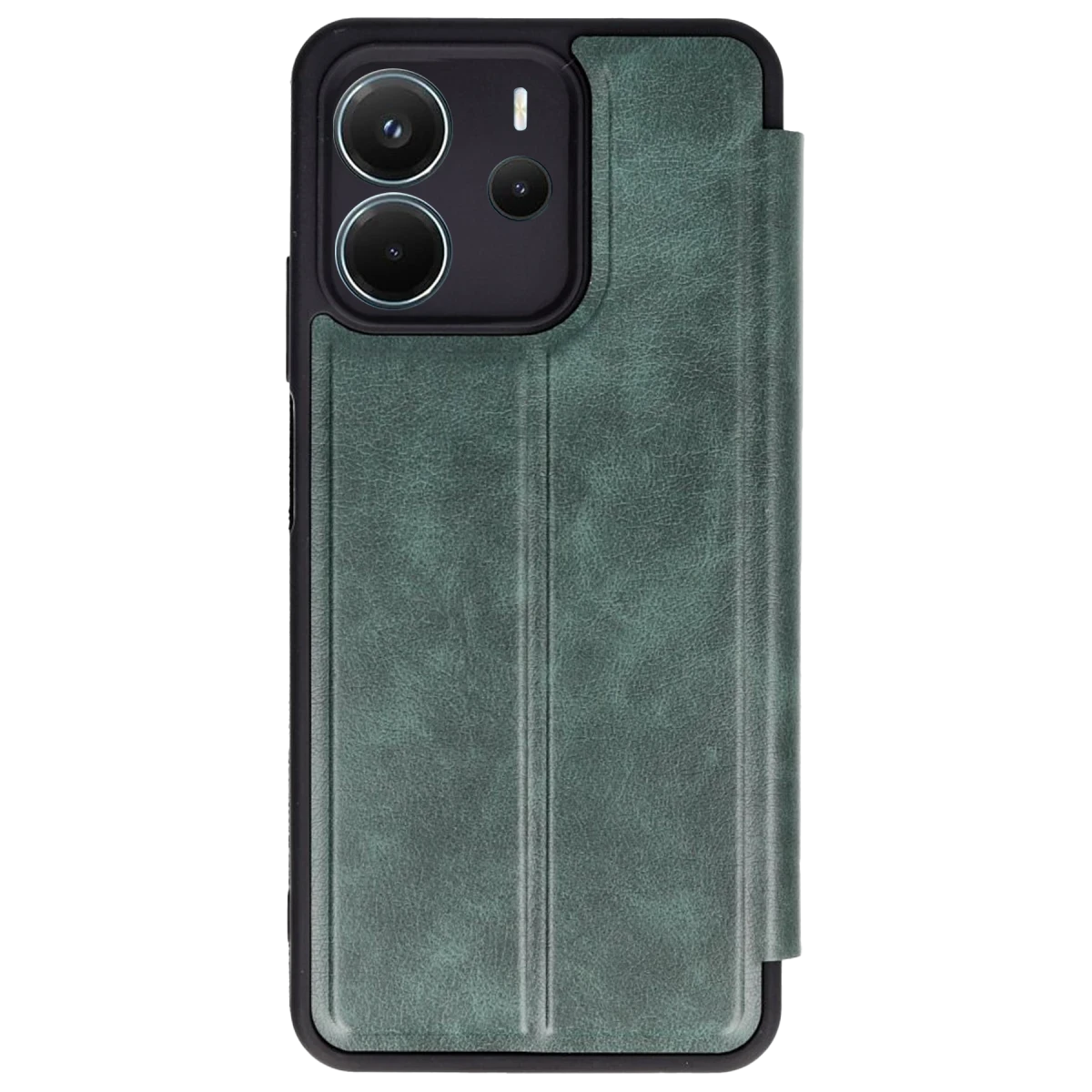 Xiaomi Redmi Note 14 4G Kılıf Flip Cover - Koyu Yeşil