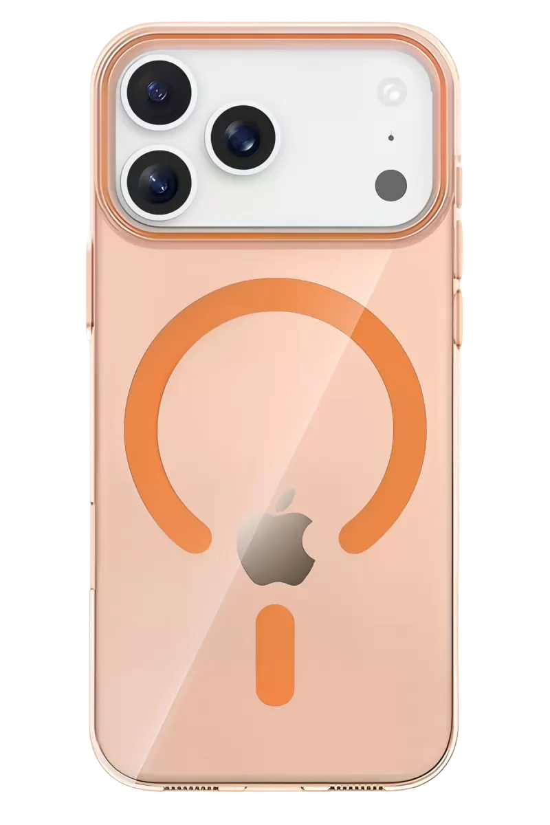 Joko Apple iPhone 17 Pro Max Uyumlu PC Blank Magsafe Kapak - Turuncu