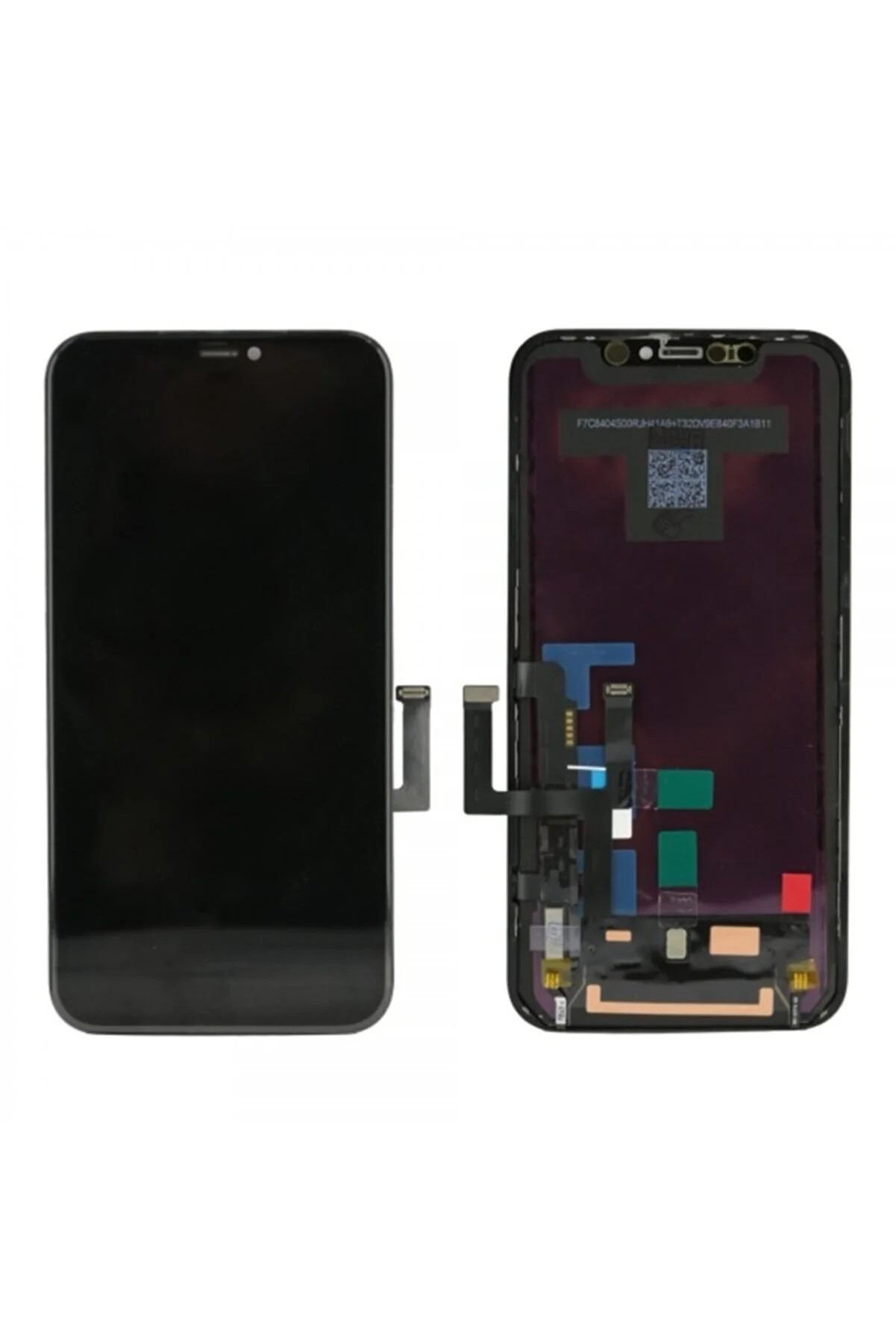 Iphone 11Uyumlu Uyumlu Siyah Çıtalı Lcd Ekran