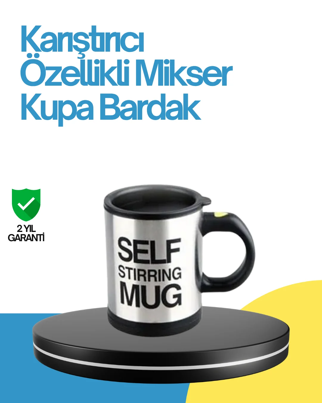 Kendi Kendini Karıştıran Termos Kupa – Pratik, Güçlü Motorlu ve Termos Özellikli