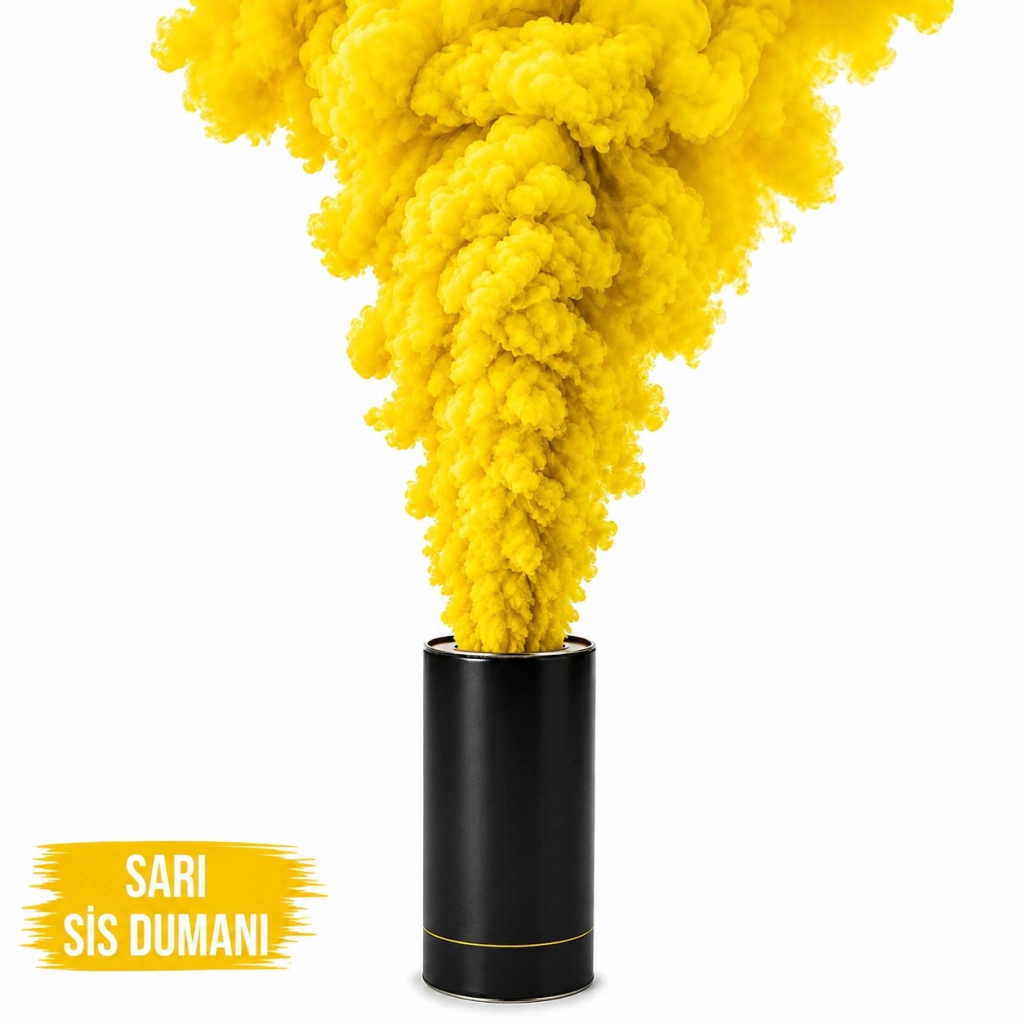 Sis Sarı Duman Efekti 1 Adet Ürün