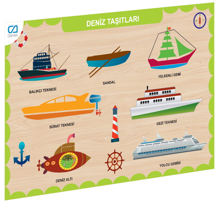 CAAHS-3201 Cames Ahşap Deniz Taşıtları Bul-tak