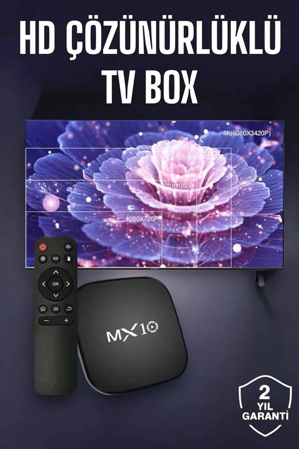 Akıllı TV Box 4 Çekirdekli 4K Android Uyumlu Wi-Fi